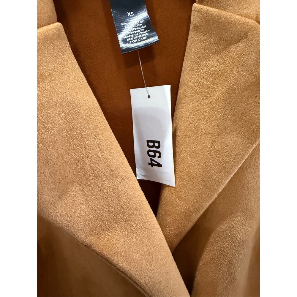 Rosie Harlow Planet Gold Juniors' Faux-Suede Sleeveless Jacket Midi Dress XS $69 - Picture 9 of 12
